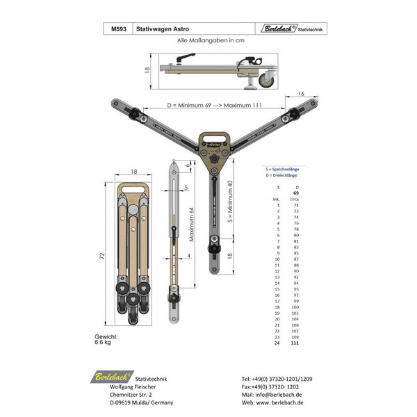 Berlebach Tripod Dolly