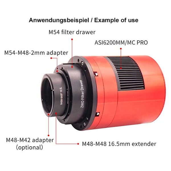 ZWO Filterhouder met 2" filterlade