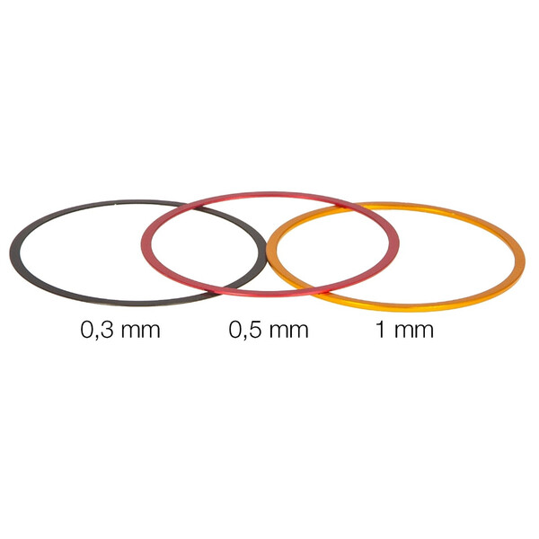 Baader Verlengstuk Fijnafstemringen T2 0,3 / 0,5 / 1mm