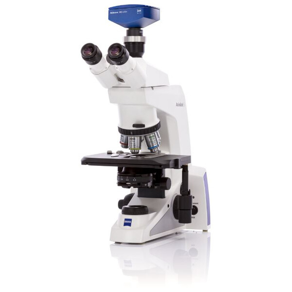 ZEISS Microscoop , Axiolab 5, trino, infinity, plan, 10x, 40x, 50x, 100x, 10x/22, Dl, LED, 10W, inkl Kameraadapter, Mikrobiologie