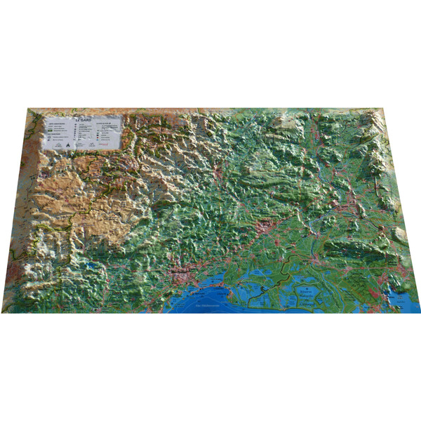 3Dmap Regionale kaart Le Gard