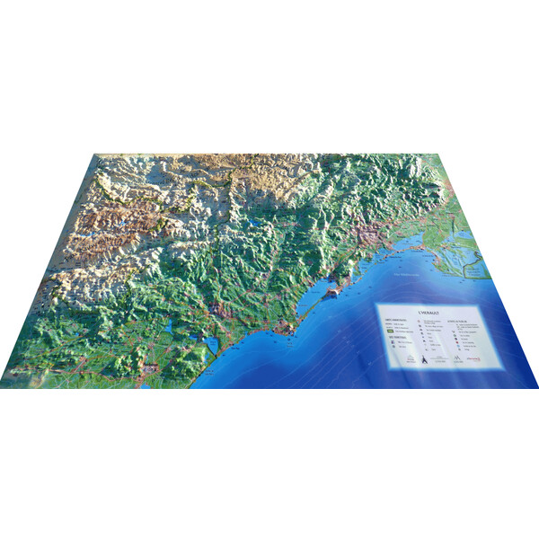 3Dmap Regionale kaart L'Hérault