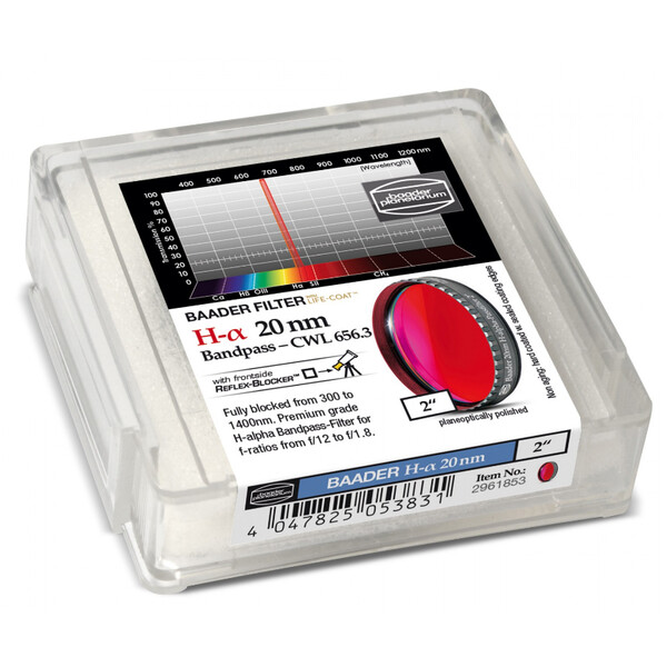 Baader Filters H-alpha 20nm 2".