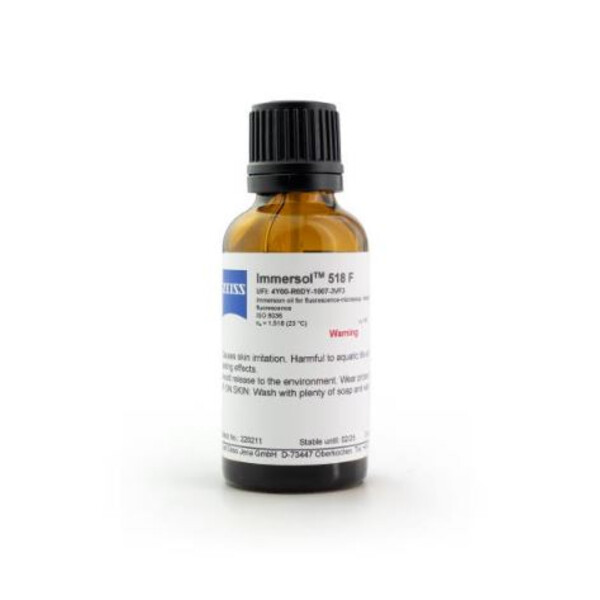 ZEISS Immersieolie Immersol 518 F, fluorescentievrij, olieverdamper 20 ml
