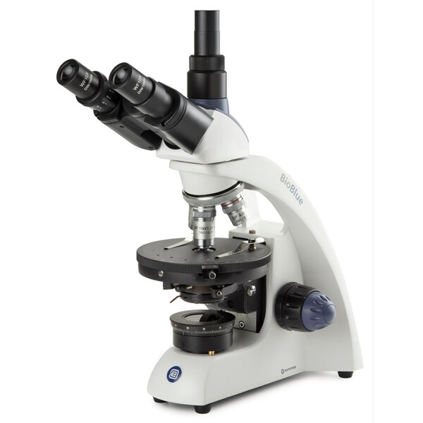 Euromex Microscoop BioBlue, BB.4253-P-HLED,trino, Pol, DIN, 40x-1000x, 10x/18, LED, 1W