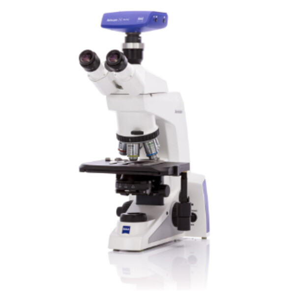 ZEISS Microscoop Mikroskop , Axiolab 5 für LED Auflicht Fluoreszenz, trino, 10x/22, infinity, plan, 5x, 10x, 40x, 100x, DL, 10W, inkl Kamera
