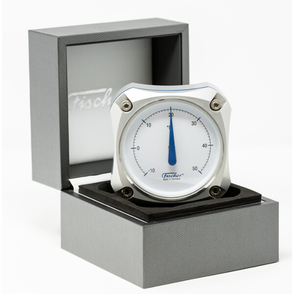 Fischer Weerstation Cockpit Thermometer Silver Edition