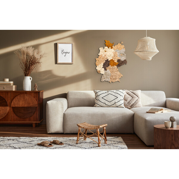 Abraham Wood Decor Kaart Duitsland (Engels) puzzel van hout (60 x 80 cm)