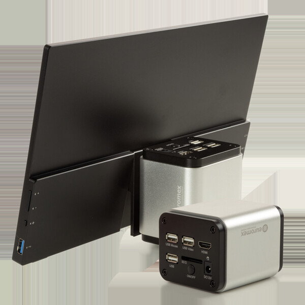 Euromex Camera VC.3039-HDS, kleur, 1/2,8", 1,45 µm, 60/30 fps, 8 MP, HDMI/USB, 13-inch HD-scherm