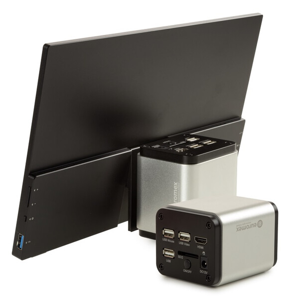 Euromex Camera VC.3039-HDS, kleur, 1/2,8", 1,45 µm, 60/30 fps, 8 MP, HDMI/USB, 13-inch HD-scherm