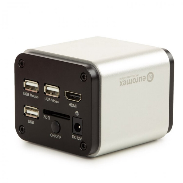 Euromex Camera VC.3039-HDS, kleur, 1/2,8", 1,45 µm, 60/30 fps, 8 MP, HDMI/USB, 13-inch HD-scherm