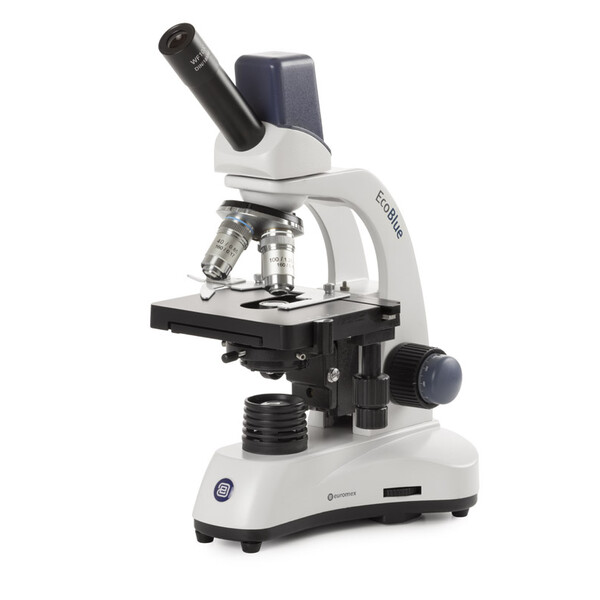 Euromex Microscoop EC.1155, mono, Digitaal, 40x-1000x, DL, LED, 10x/18 mm, Kruistafel, 5 MP