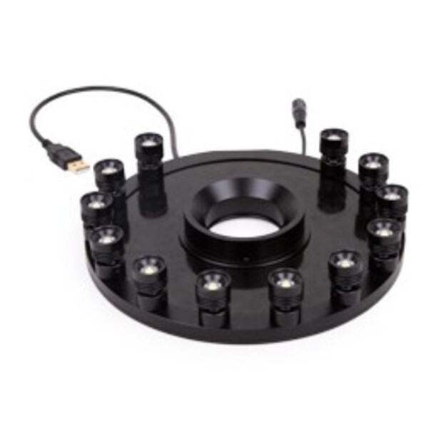 Euromex Ringlampen MZ.4735, 12x LED 1W, hoek instelbaar