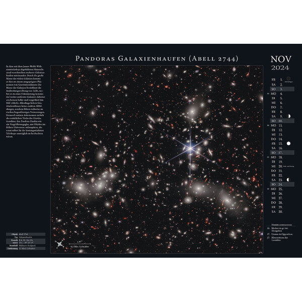 Astronomie-Verlag Weltraum-Kalender 2024