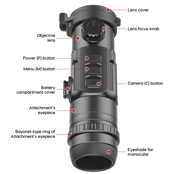 InfiRay Warmtebeeldcamera clip CH50w set