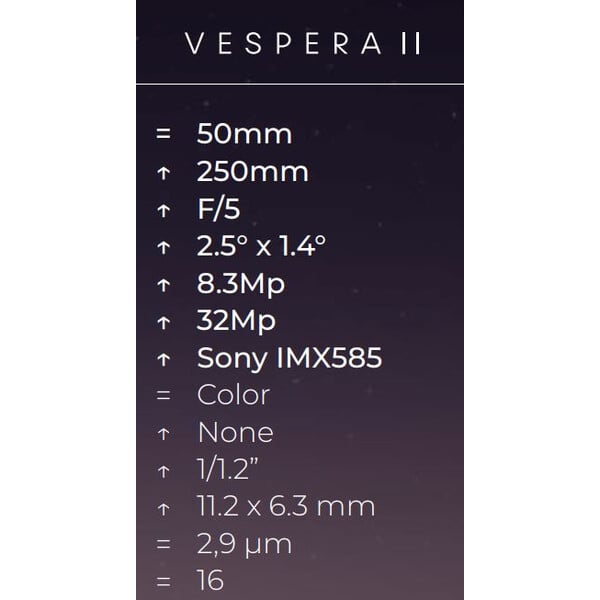 Vaonis Smart Telescope AP 50/250 Vespera II