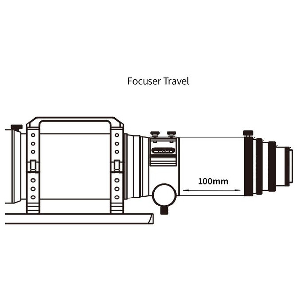 ZWO Apochromatische refractor FF80 AP 80/600 Quadruplet OTA