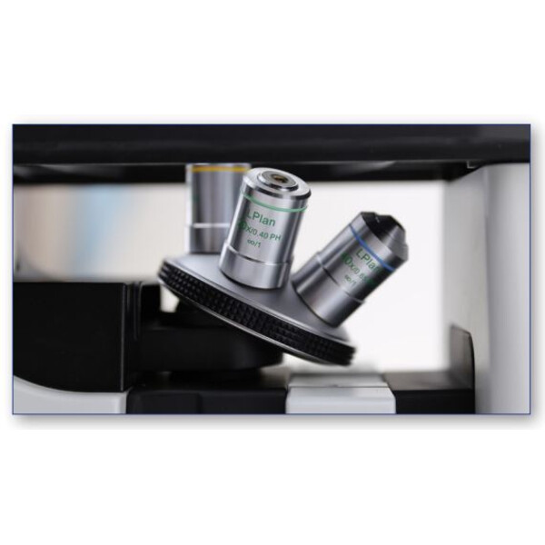 Optika Omgekeerde microscoop IM-300, trino, PH, 100-400x, IOS LWD W-PLAN PH, N.A. 0.3, X-LED8
