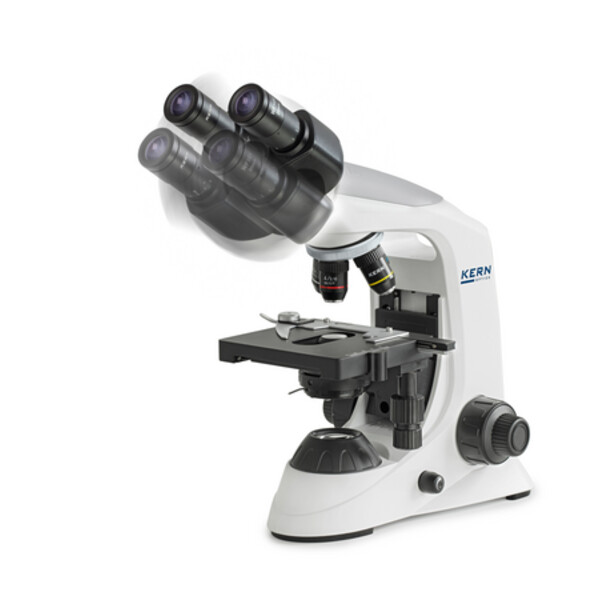 Kern Microscoop Bino Achromat 4/10/40/100, HWF10x18, 3W LED, OBE 132
