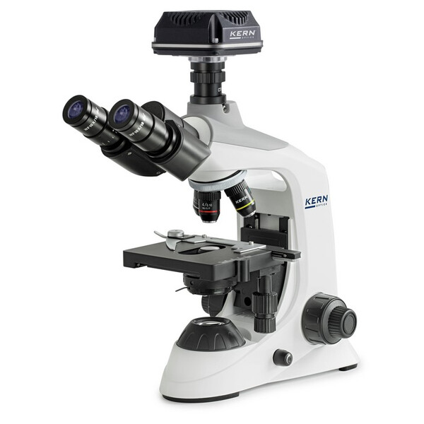 Kern Microscoop Digitale microscopen, OBE 124C825, HF, digitaal, 1,25 Condensor, vast, USB 2.0, 40-400x, Dl, 3W LED, DIN, 5,1 MP