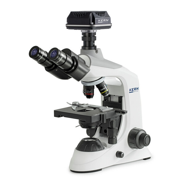 Kern Microscoop Digitale microscopen, OBE 124C832, HF, digitaal, 1,25 Condensor, vast, USB 3.0, 40-400x, Dl, 3W LED, DIN, 5,1 MP