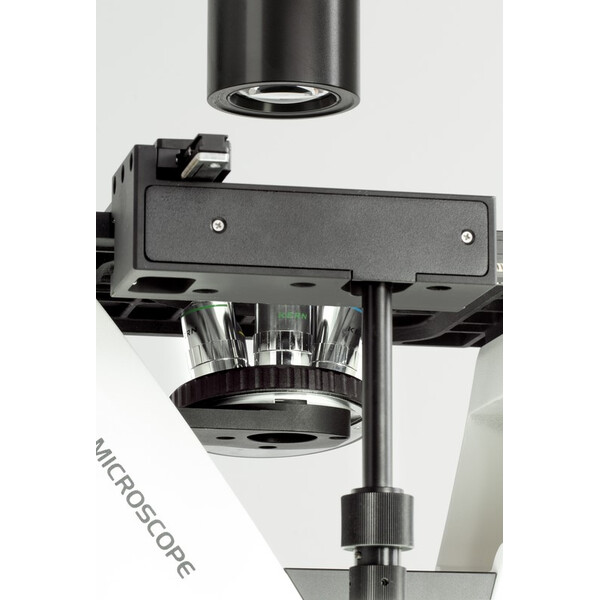 Kern Omgekeerde microscoop OCM 167, FL, PH, trino, vaste N.A. 0,3 Condensor, 10x-40x, Al, Dl, 5W LED