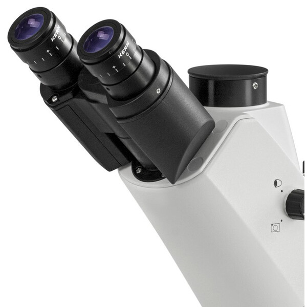 Kern Omgekeerde microscoop OCM 167, FL, PH, trino, vaste N.A. 0,3 Condensor, 10x-40x, Al, Dl, 5W LED