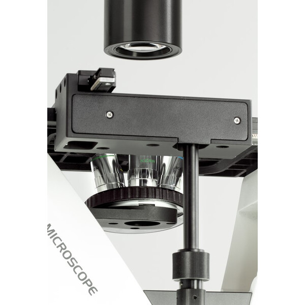 Kern Omgekeerde microscoop OCM 168, FL, PH, trino, vaste N.A. 0,3 Condensor, 10x-40x, 5W LED, Al/Dl