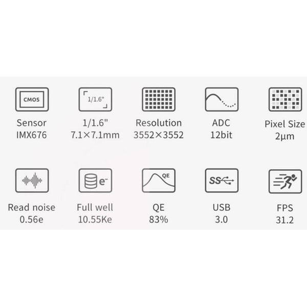 ZWO Camera ASI 676 MC Color