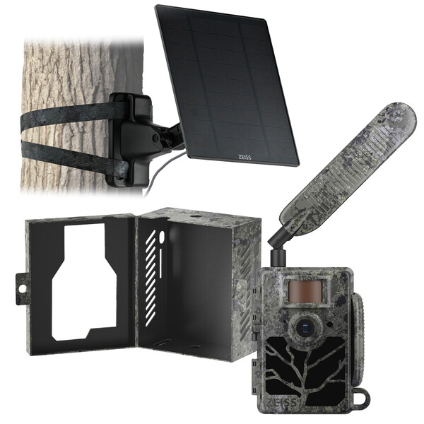 ZEISS Wildlife camera Set Secacam 5 & metalen behuizing & zonnepaneel
