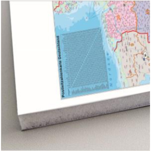 Stiefel Duitsland (Engels) postcode kaart politiek (100 cm x 140 cm)