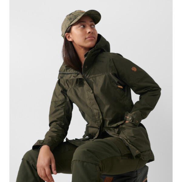 Fjällräven Forest Hybrid Jas W, 633 Donker Olijf, L