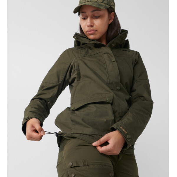 Fjällräven Forest Hybrid Jas W, 633 Donker Olijf, L