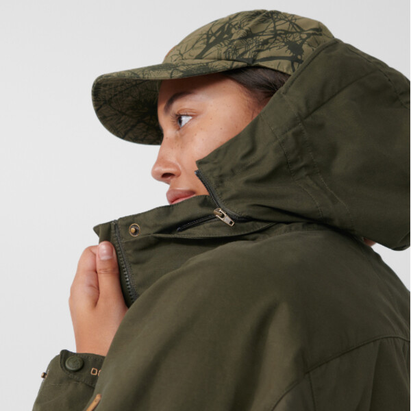 Fjällräven Forest Hybrid Jas W, 633 Donker Olijf, L