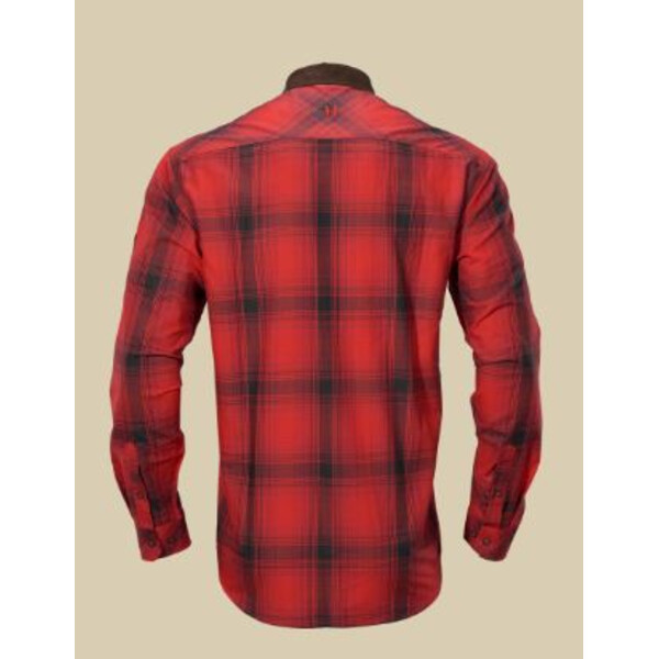 Härkila Driven Hunter Overhemd, Rood/Zwart geruit, maat XL