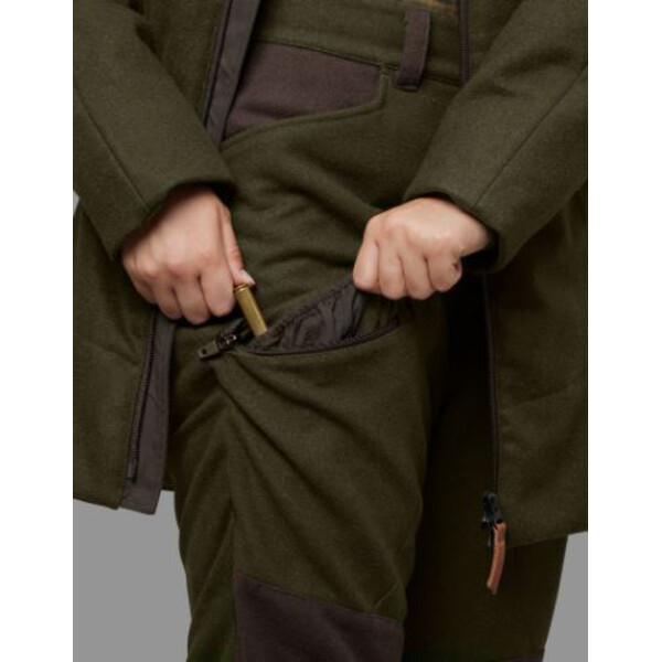 Härkila Metso dames winterbroek, Willow green/Shadow brown, maat 38