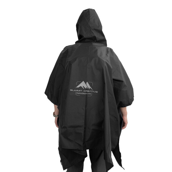 Summit-Creative Regenponcho zwart