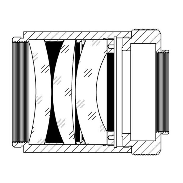 TS Optics Flattener/Vermindering 0,8x AP 80/560