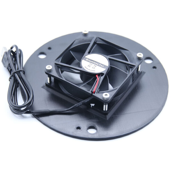 Astroprints Spiegelkap voor Skywatcher Newton 6" primaire spiegelbevestiging incl. 5V USB Ventilatiesystemen