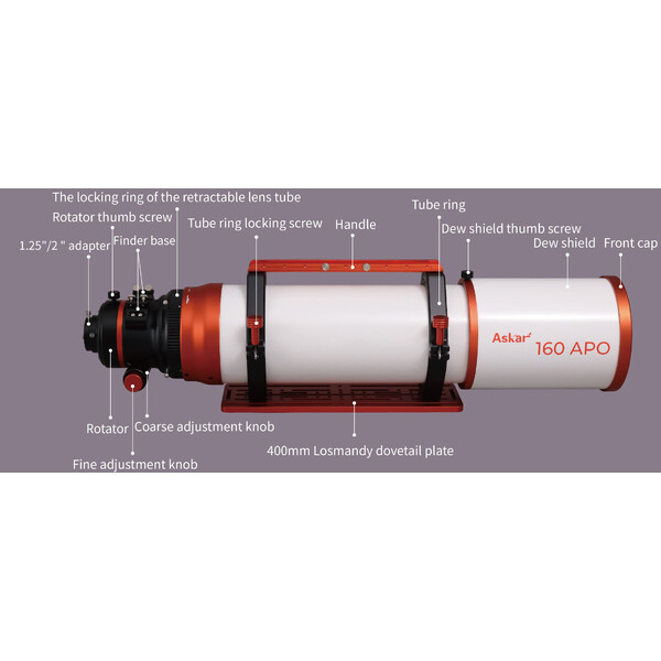 Askar Apochromatische Refractor AP 160/1120 Triplet OTA