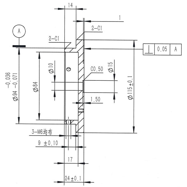 Omegon 3/8''-fotowaadschroefdraad-adapter voor Pro-zuil