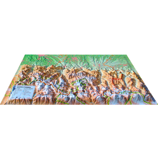 3Dmap Regionale kaart Hautes-Pyrénées (61cm x 41cm)