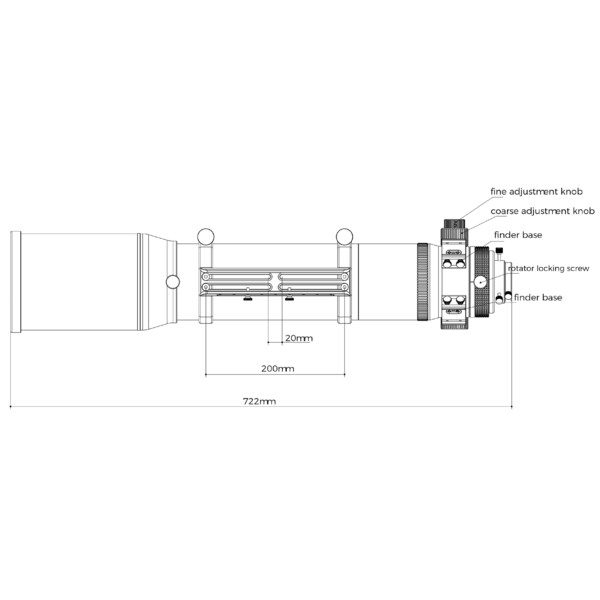 Askar Apochromatische refractor AP 120/840 Triplet OTA