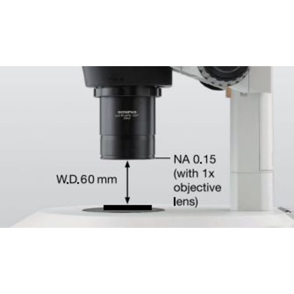 Evident Olympus Stereo zoom microscoop SZX16, trino, 16,4:1, 7-115x, 60 mm, SZX2-ILLTQ LED