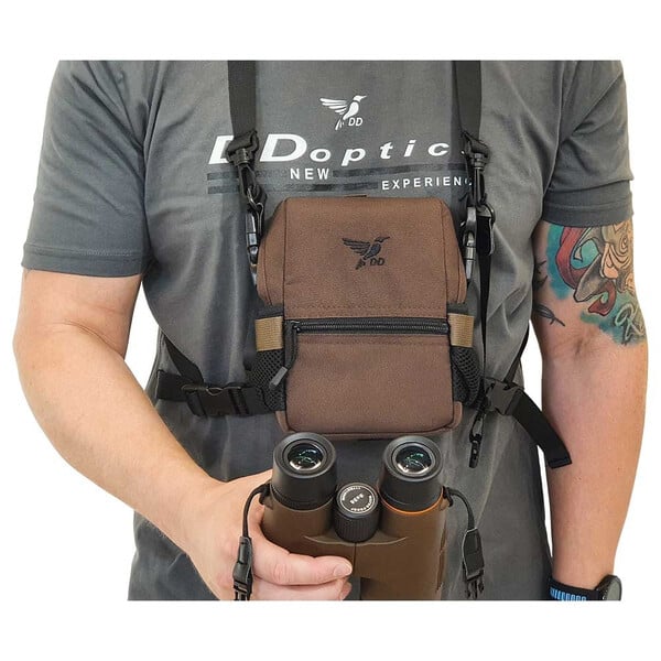 DDoptics Verrekijkerzak Harness bruin