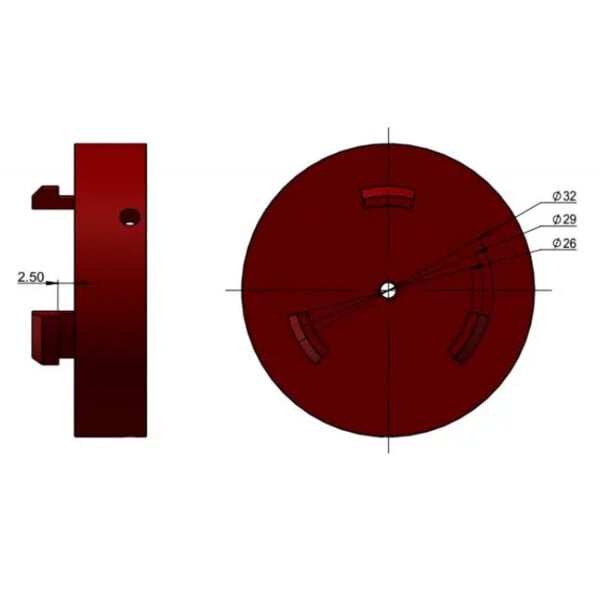 QHY Polemaster Mounting Adapter Vixen SXD, SXW, SX2, SXD2