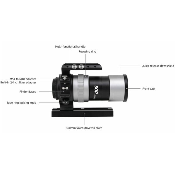 Askar Apochromatische refractor AP 50/190 F3.8 50P