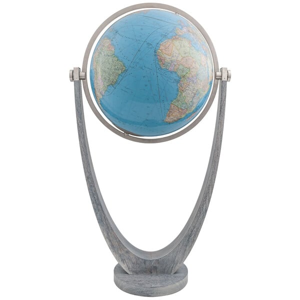 Columbus Staande globe Duo eiken / roestvrij staal 60 cm