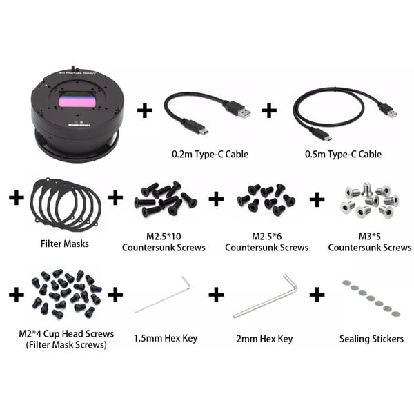 Wanderer Astro Filterwiel Cube voor Celestron RASA 1100 en 3600