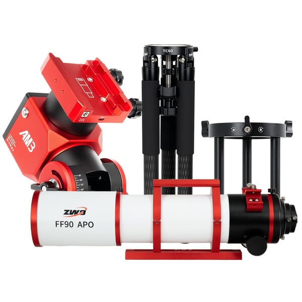ZWO Apochromatische refractor AP 90/609 FF90 AM3N+PE160+TC40